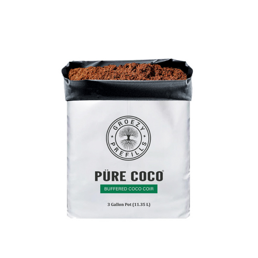 GroEzy™ 3 Gallon Prefills Straight Coco in UV Grow Bag