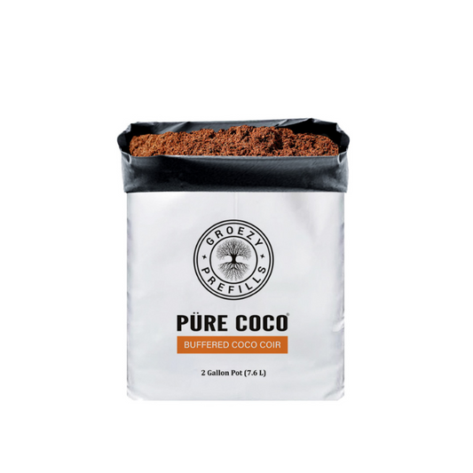 GroEzy™ 2 Gallon Prefills Straight Coco in UV Grow Bag