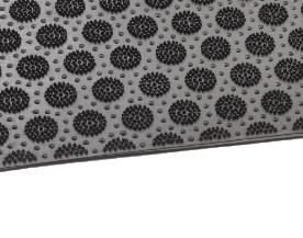 Rubber Floor Mat - Circles Pattern