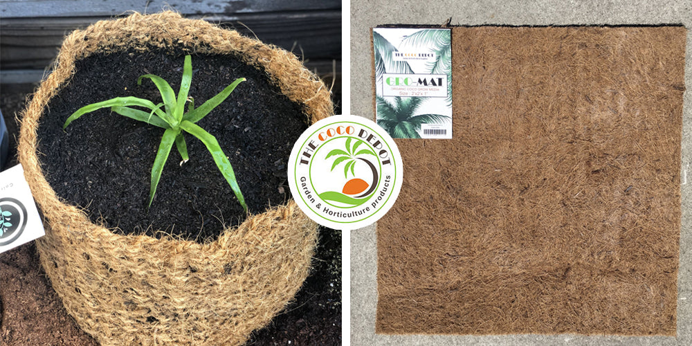 Range of Coir Products - Coco CoirNet Pots and Grow Mats