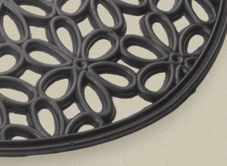 Rubber Door Mat - Kilkenny Flowers design
