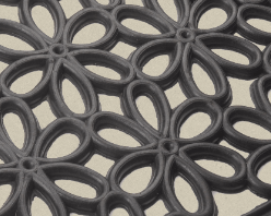 Rubber Door Mat - Kilkenny Flowers design